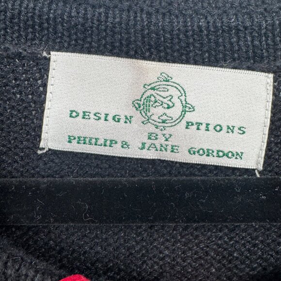 Design Options Cardinal Bird Philip Jane Gordon Sweater Cardigan woman's  size L - Picture 7 of 13